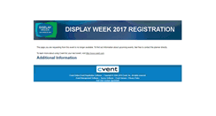 Desktop Screenshot of displayweekregistration.org